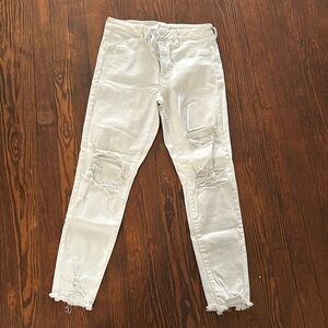 American Eagle White Jeggings